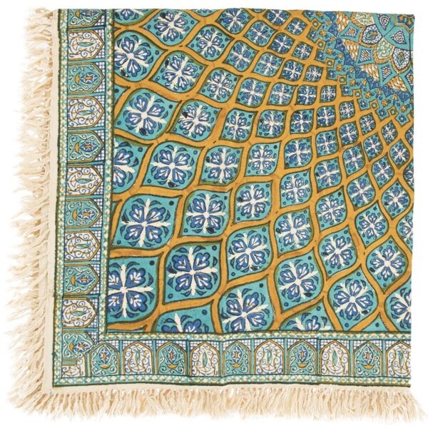 Iranian Tablecloth: Isfahan's Traditional Kalamkari Block Print Borna