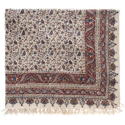 Iranian Tablecloth: Isfahan’s Traditional Kalamkari Block Print Hoora