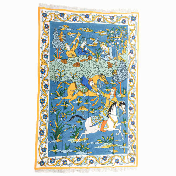 Iranian Tablecloth: Isfahan's Traditional Kalamkari Block Print Tina