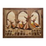 Marquetry Wood Inlay Art – Sama Dancing