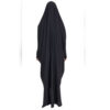 Islamic Arabic Black Chador Abaya Hejab with Sleeves for Women and Praying - Sahar