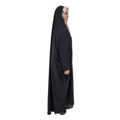 Islamic Arabic Black Chador Abaya Hejab with Sleeves for Women and Praying – Sahar