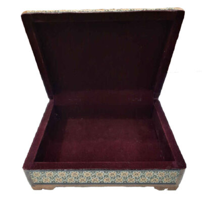 Birds Motif Wooden Pen Holder – Authentic Persian Khatamkari Art