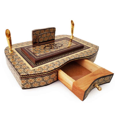 Luxury Edition – Premium Persian Khatamkari Wooden Pen Holder