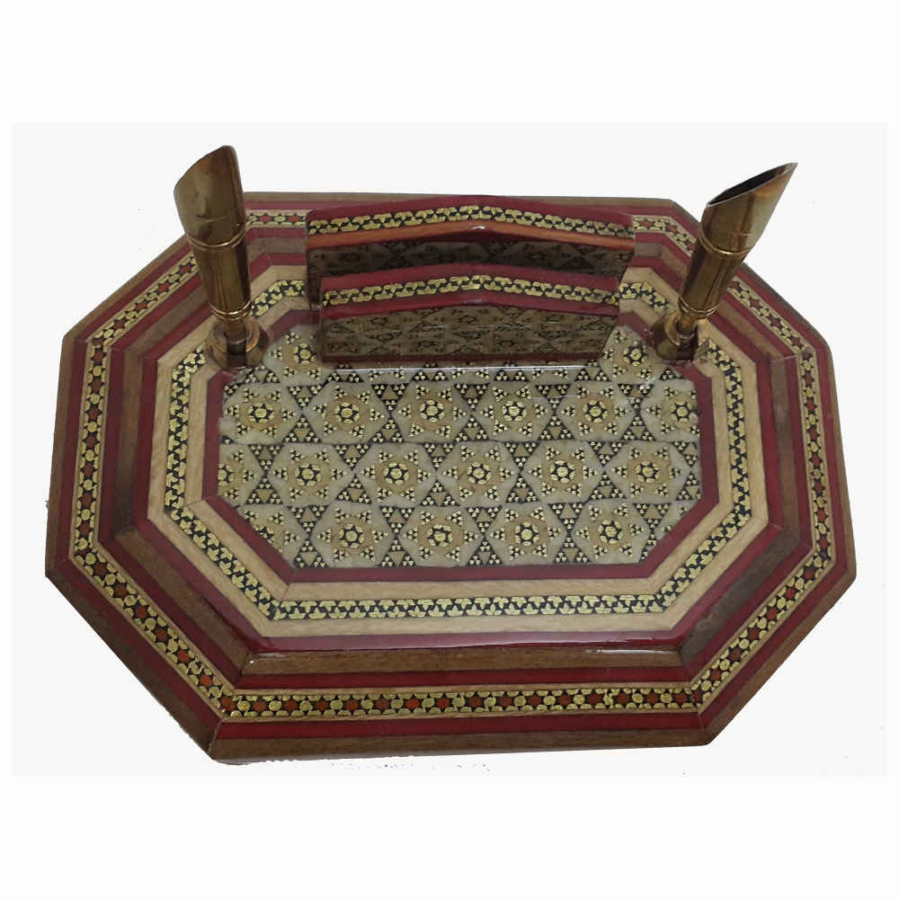 Luxury Desk Holder – Modiriat Pattern, Khatamkari Woodwork