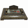 Elegant Khatamkari Wooden Pen Holder – Traditional Persian Desk Accessory