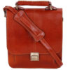 Luxurious Leather Messenger Shoulder Bag - Handcrafted Model Arvin