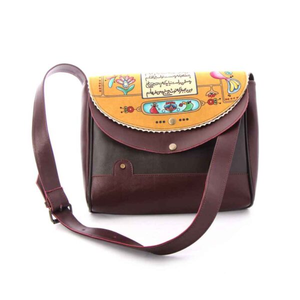 Persian Leather Crossbody Shoulder Bag – Azad, Luxuriously Handcrafted
