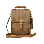 Luxurious Leather Messenger Shoulder Bag - Handcrafted Model Barad