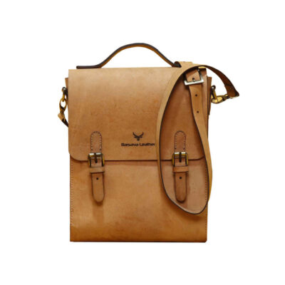 Luxurious Leather Messenger Shoulder Bag – Handcrafted Model Barasa