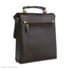 Luxurious Leather Messenger Shoulder Bag - Handcrafted Model Croco
