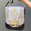 Luxurious Handcrafted Leather Crossbody Shoulder Bag - Persian Hich Design