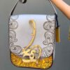 Luxurious Handcrafted Leather Crossbody Shoulder Bag - Persian Hich Design