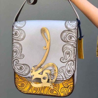 Luxurious Handcrafted Leather Crossbody Shoulder Bag – Persian Hich Design