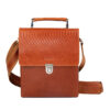 Luxurious Leather Messenger Shoulder Bag - Handcrafted Model Nahal
