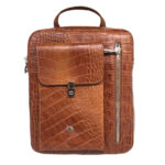 Luxurious Leather Messenger Shoulder Bag - Handcrafted Model Negar