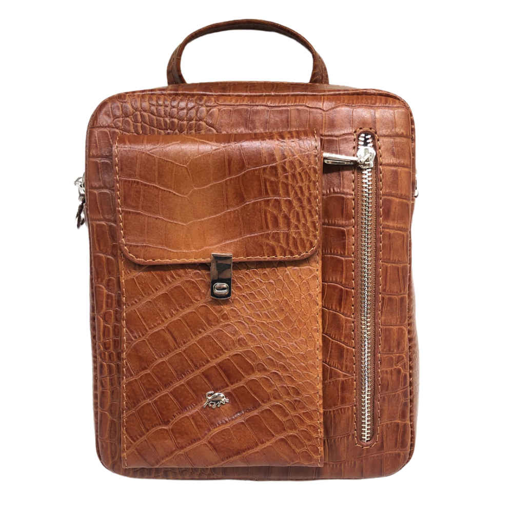 Luxurious Leather Messenger Shoulder Bag - Handcrafted Model Negar