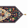 Persian Elegance Blue Velvet Table Runner Ardeshir