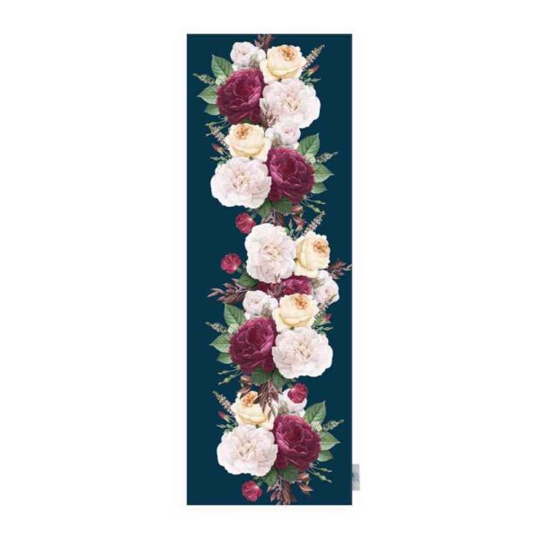 Persian Blue Velvet Table Runner Model Bahar