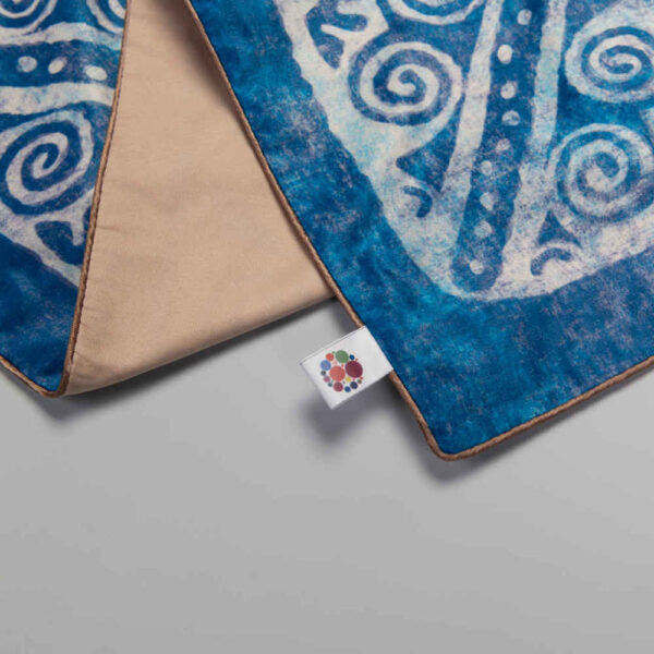 Persian Blue Velvet Table Runner Model Parto