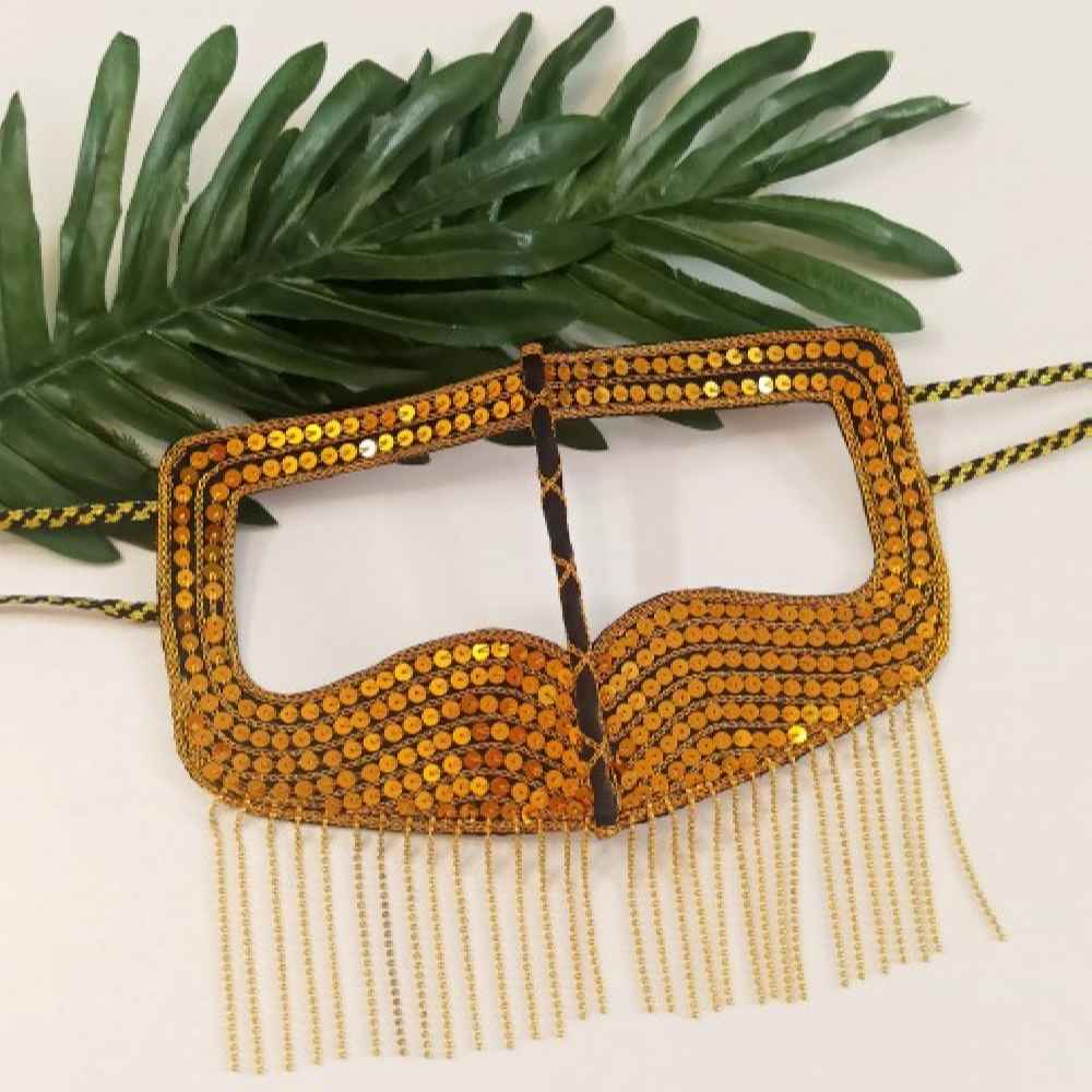 Handcrafted Battoulah Mask - Gulf Burqa Poolak Model