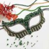 Handcrafted Beaded Battoulah Mask - Gulf Burqa Pearly Model