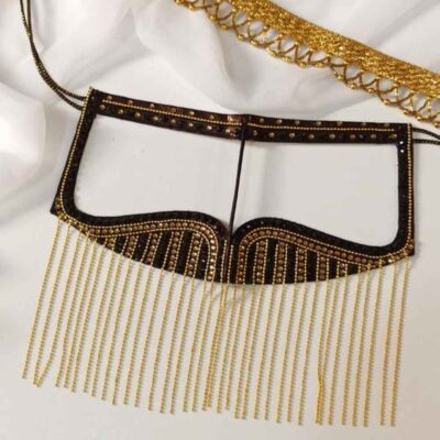 Handcrafted Rhinestone Battoulah Mask – Gulf Burqa Sana Model