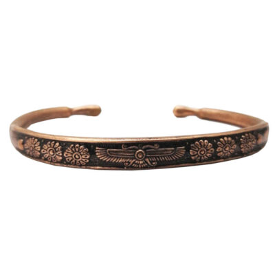Persian Copper Bracelet Affirmation – Farvahar