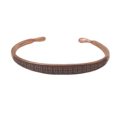 Persian Copper Bracelet Affirmation – Flower