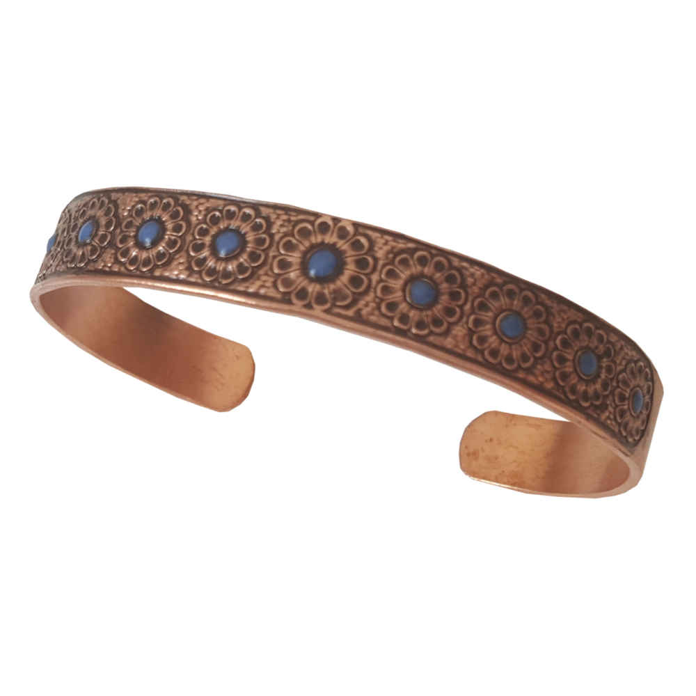 Persian Copper Bracelet – Lotus Flower
