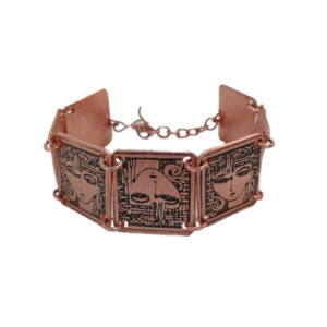 Persian Copper Bracelet Model Rokh