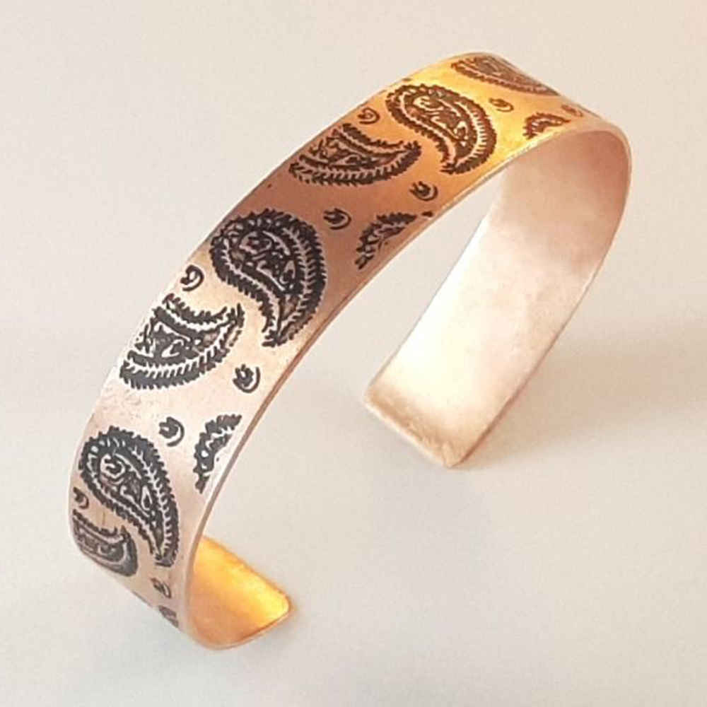 Persian Copper Bracelet Affirmation – Termeh