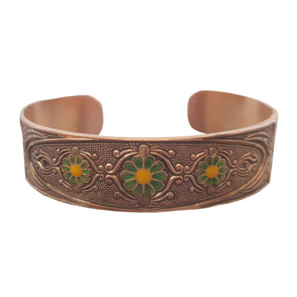 Persian Copper Bracelet Affirmation - lotus