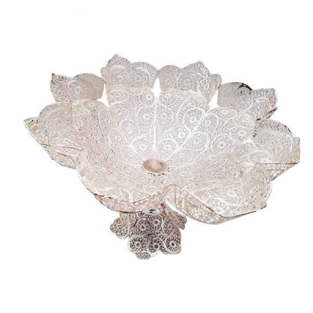 Persian Filigree Decorative Bowl – Luxurious Taaj Artisan Craft