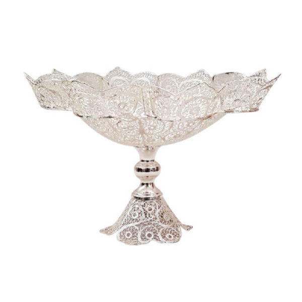 Persian Filigree Decorative Bowl – Luxurious Taaj Artisan Craft