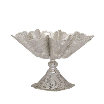 Persian Filigree Decorative Bowl – Traditional Taban Artisan Work