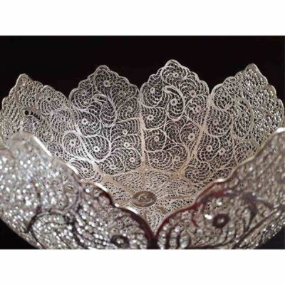 Persian Filigree Decorative Bowl – Tida 36 Fine Artisan Craft