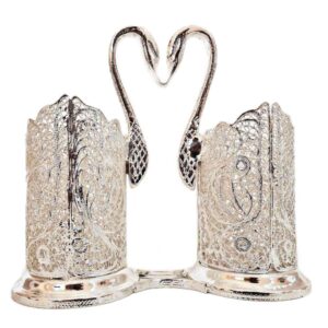 Persian Filigree Silver Spoon Holder Model Javan