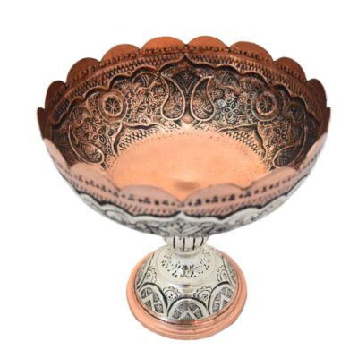 Decorative Copper Bowl Handcrafted Persian Engraved Hana