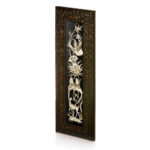 Handmade Framed Persian Engraved Copper Art Honar – Traditional Wall Decor
