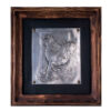 Handmade Framed Persian Engraved Copper Art Horse