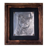 Handmade Framed Persian Engraved Copper Art Horse