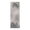 Persian Elegance Gray Velvet Table Runner Poem