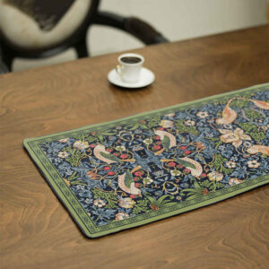 Persian Elegance Green Velvet Table Runner Arash