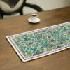 Persian Elegance Green Velvet Table Runner Dasht
