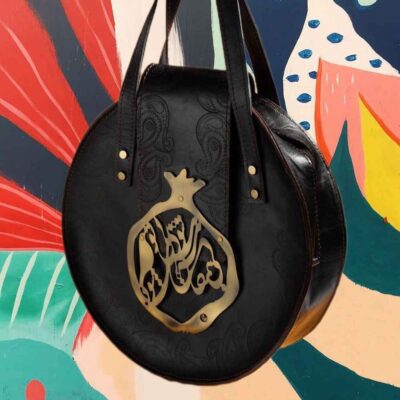 Luxurious Handcrafted Leather Crossbody Shoulder Bag – Persian Anar Design