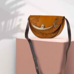Luxurious Handcrafted Leather Crossbody Shoulder Bag - Persian Asheghi Design