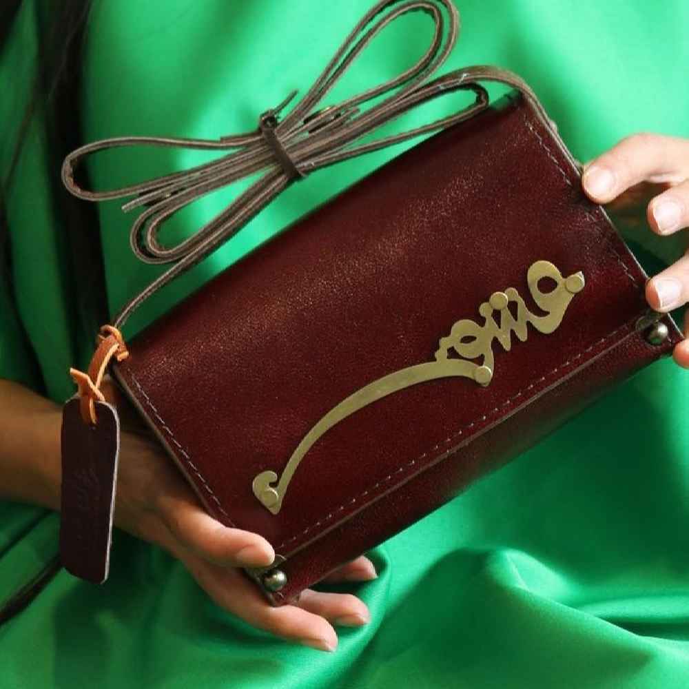 Luxurious Handcrafted Leather Crossbody Shoulder Bag – Persian Eshgh Design