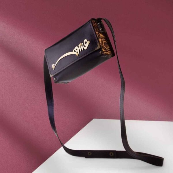 Luxurious Handcrafted Leather Crossbody Shoulder Bag - Persian Eshgh Design