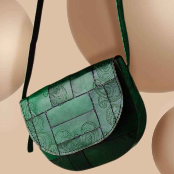 Luxurious Handcrafted Leather Crossbody Shoulder Bag - Kheshti Edition